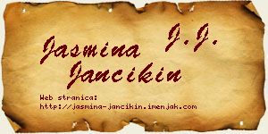 Jasmina Jančikin vizit kartica